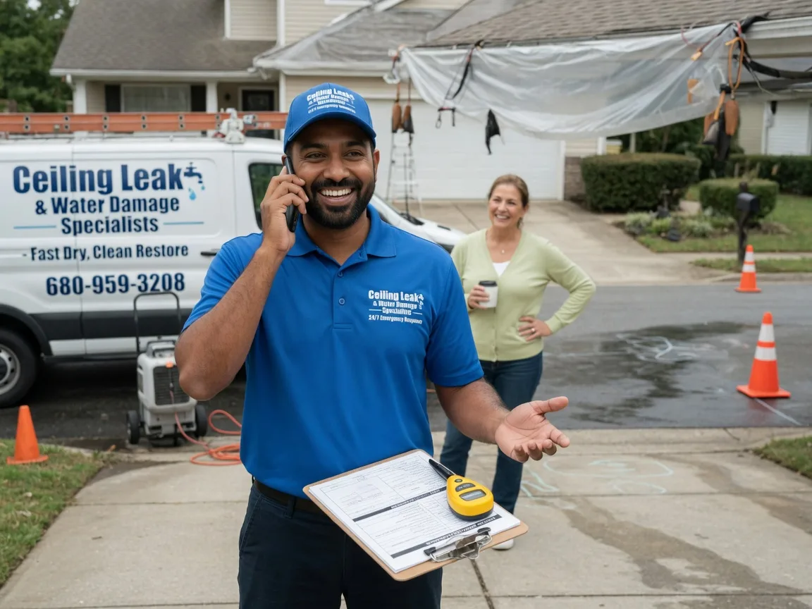 Ceiling Leak Cleanup Lacassine, LA FAQs